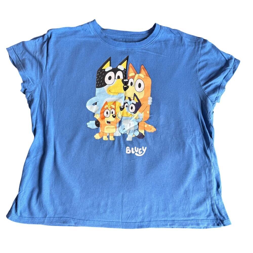 Bluey Graphic T-Shirt Womens XL Cartoon Family Tee